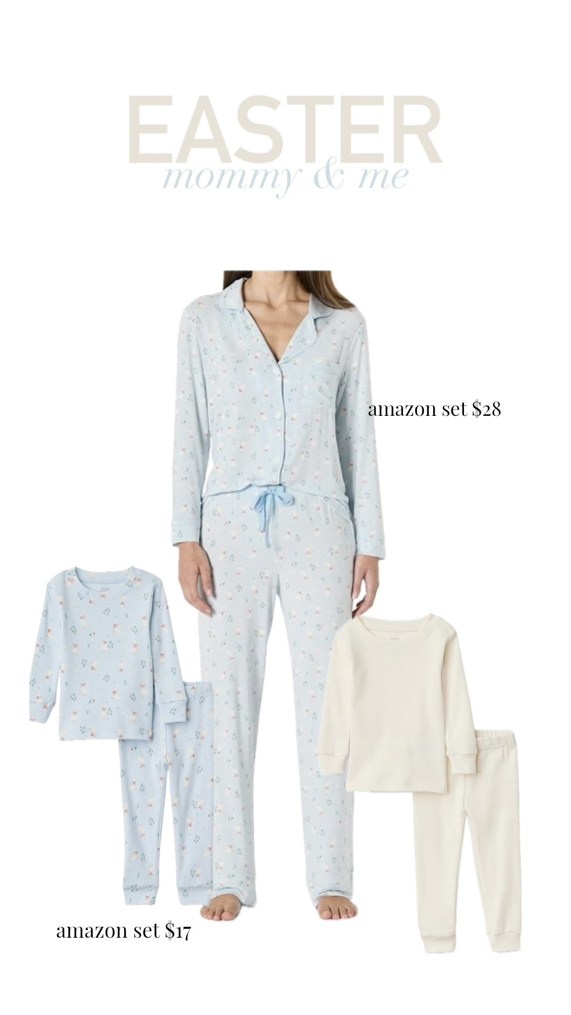 Amazon Easter pajamas sets for mommy & me 🐇 under $50 both kids & women’s sets! 

#easter #easterpajamas #pajamasets #amazofinds #amazonsofiagrainge #amazonessentials #mommyandme #easterbasketgifts #toddlerpajamas #toddlerboys #toddlers #easterpjsets #affordablefinds #amazonkids #amazoneasterpajamas #sofiagrainge #momandme #inmycart 

#LTKKids #LTKSeasonal #LTKmomlife
