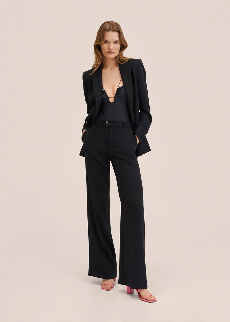 Wide leg suit pants | MANGO (US)