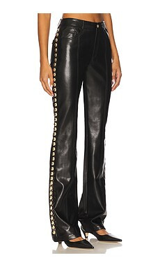 Cinq a Sept Studded Shailene Pant in Black & Gold from Revolve.com | Revolve Clothing (Global)