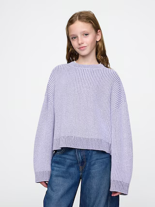 Kids Boxy Crewneck Sweater | Gap (US)