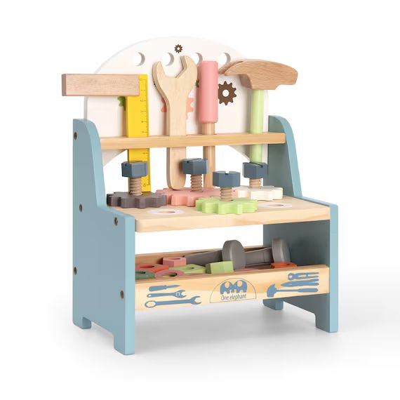 Kids Workbench Wooden Blocks Childrens Toy Kids Learning Toys | Etsy | Etsy (US)