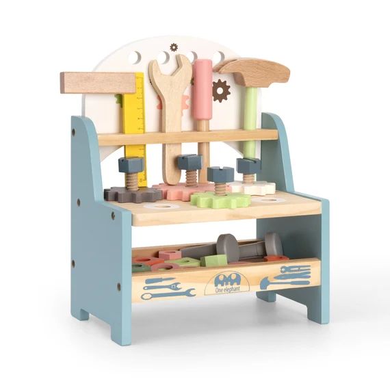 Kids Workbench Wooden Blocks Childrens Toy Kids Learning Toys | Etsy | Etsy (US)