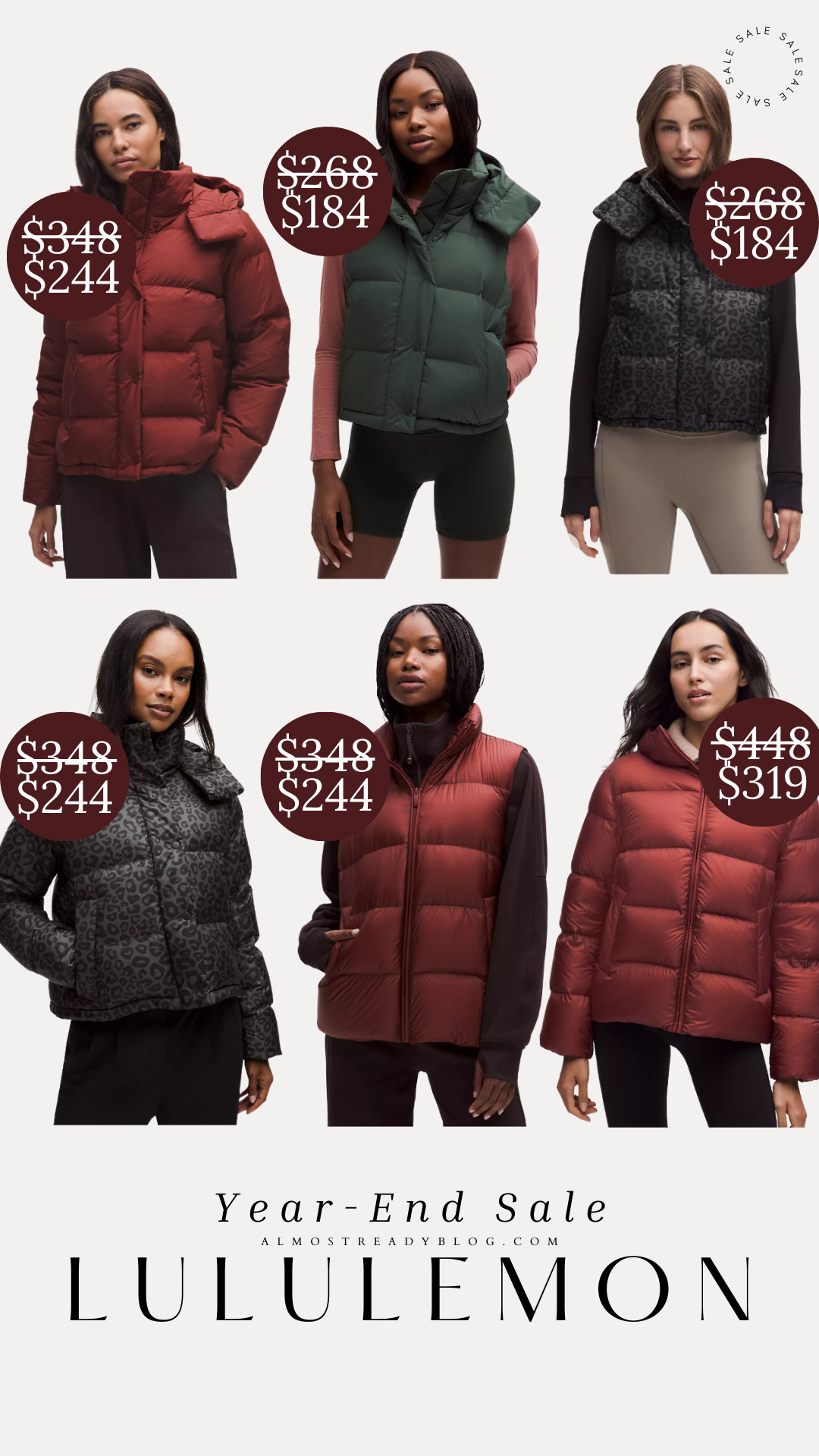Lululemon Yesr-End Sale, puffer vest sale, puffer jacket sale, winter jackets, amanda west, almost raedy blog. 

 

#LTKSaleAlert #LTKFindsUnder100