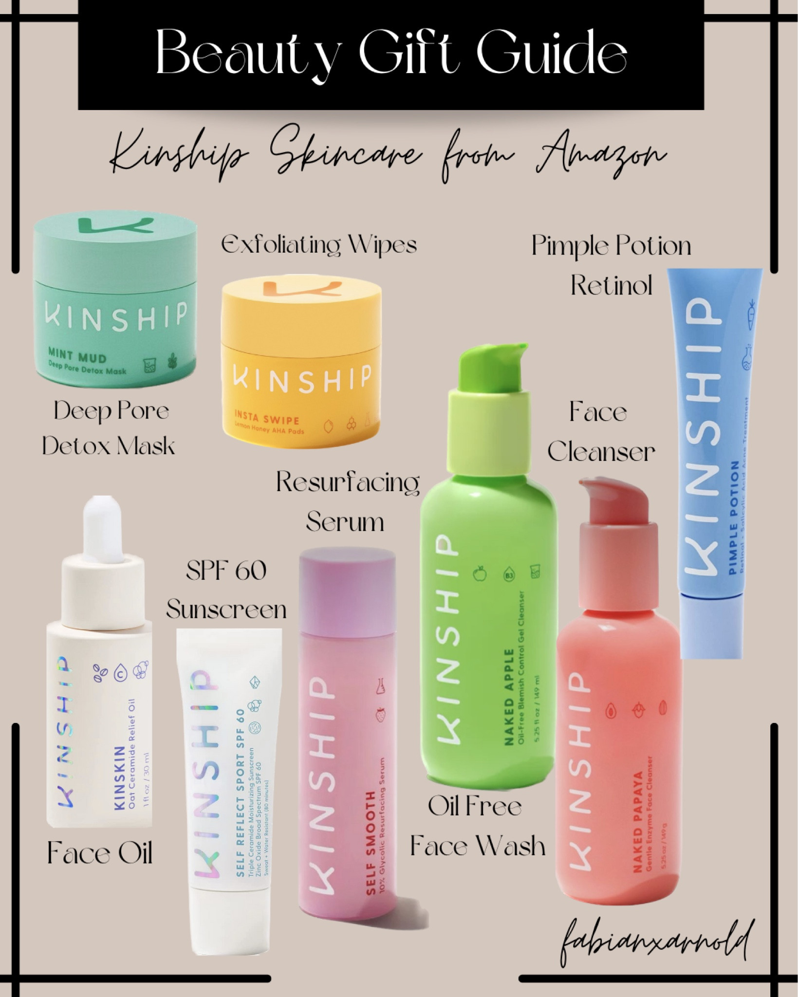 Beauty Gift Guide with facial care from Kinship • All items linked from Amazon • Gifts for anyone on your list • Men’s Beauty • Selfcare • Gifts for Him 


#LTKbeauty #LTKmens #LTKFind #LTKHoliday #LTKGiftGuide