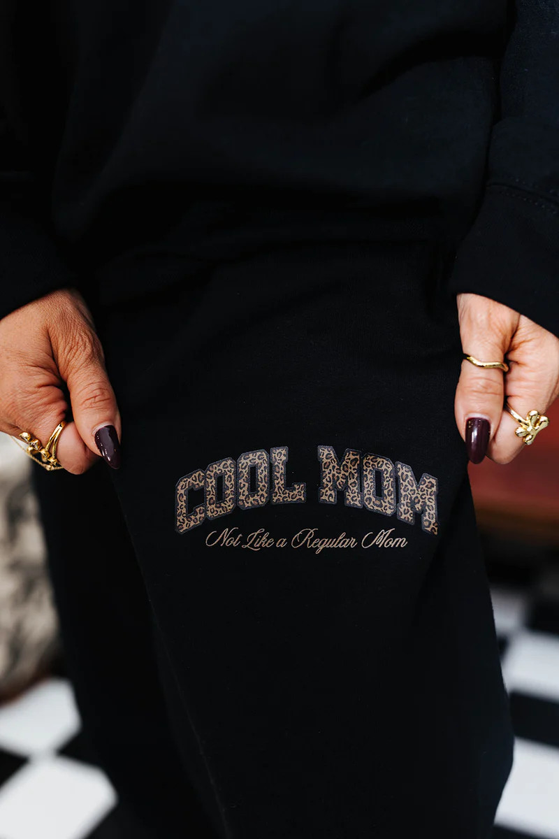 Leopard Cool Mom Sweatpants ADULT | Staykation