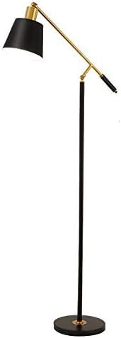 CraftThink Floor Lamp, Adjustable Truncated Cone Shade Iron Standing Lamp in Black Color Modern C... | Amazon (US)