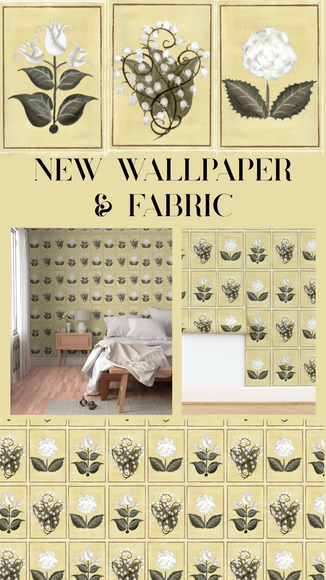 A new wallpaper & fabric pattern is LIVE on Spoonflower! This design was painted with so much love in adoration of botanical prints and the whimsy they bring to a space. 

#LTKHome