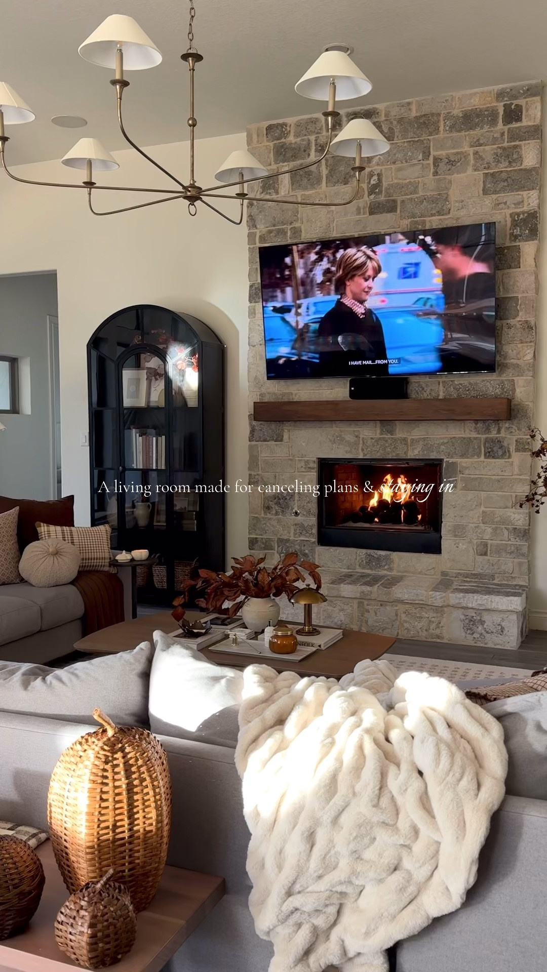 Cozy fall living room 🍂🤎 I love the deep browns & cozy textiles I used this season

#LTKSeasonal #LTKSaleAlert #LTKHome
