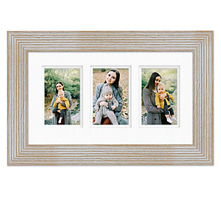 Courtside Market Organics Barn White 9x16 Frame , 3-4x6 Photos | QVC
