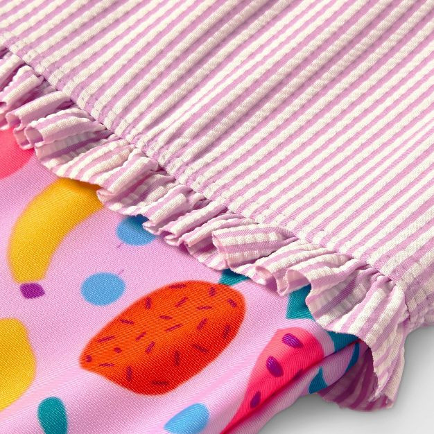 Toddler Girls' Fruit Print One Piece Swimsuit - Cat & Jack™ Lavender | Target