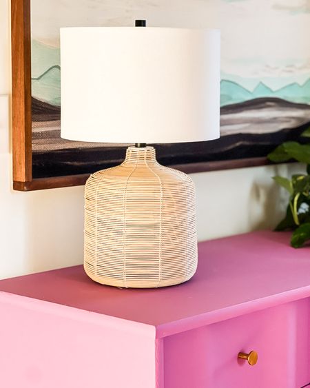 This Serena and Lily inspired lamps is SO GOOD and it’s a fraction of the price. We’ve had ours for about a year now and love it. Table lamp, rattan lamp, Serena and lily lamp, look for less, colorful home decor, Spring decor 

#LTKhome #LTKSeasonal #LTKunder100