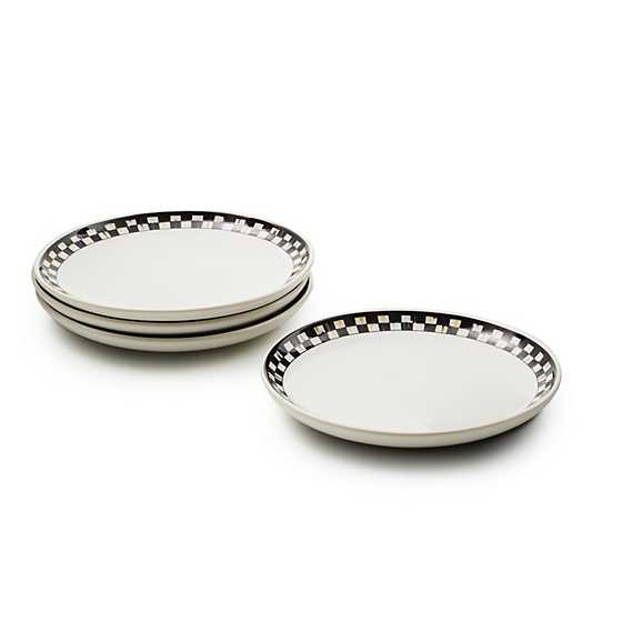 Courtly Check Everyday Small Plates, Set of 4 | MacKenzie-Childs