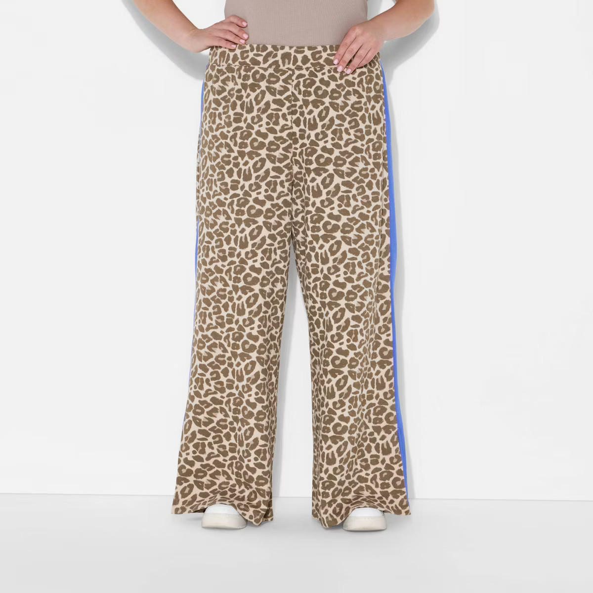 Women's Leopard Print Pull-On Graphic Pants - Brown | Target
