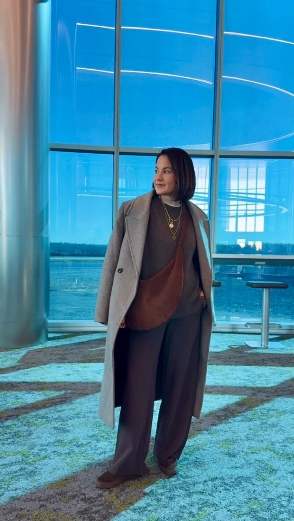 Flying to New York today and this is what I wore on the plane! Quince had the best cashmere sweaters and I paired it with the Aritzia pants but also brought the matching quince joggers to wear on the plan ride home! Also brought the best fleece lined leggings to pair under my jeans and pants while in new York! Linked everything here! 
I’m wearing an xxs short in Aritzia pants and xs in cashmere sweater from quince 

#LTKOver40 #LTKPetite #LTKTravel