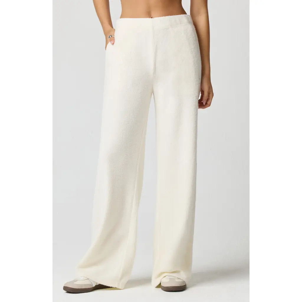 Florence by Mills Supersoft Wide Leg Pants in Jet Stream at Nordstrom, Size Large | Nordstrom