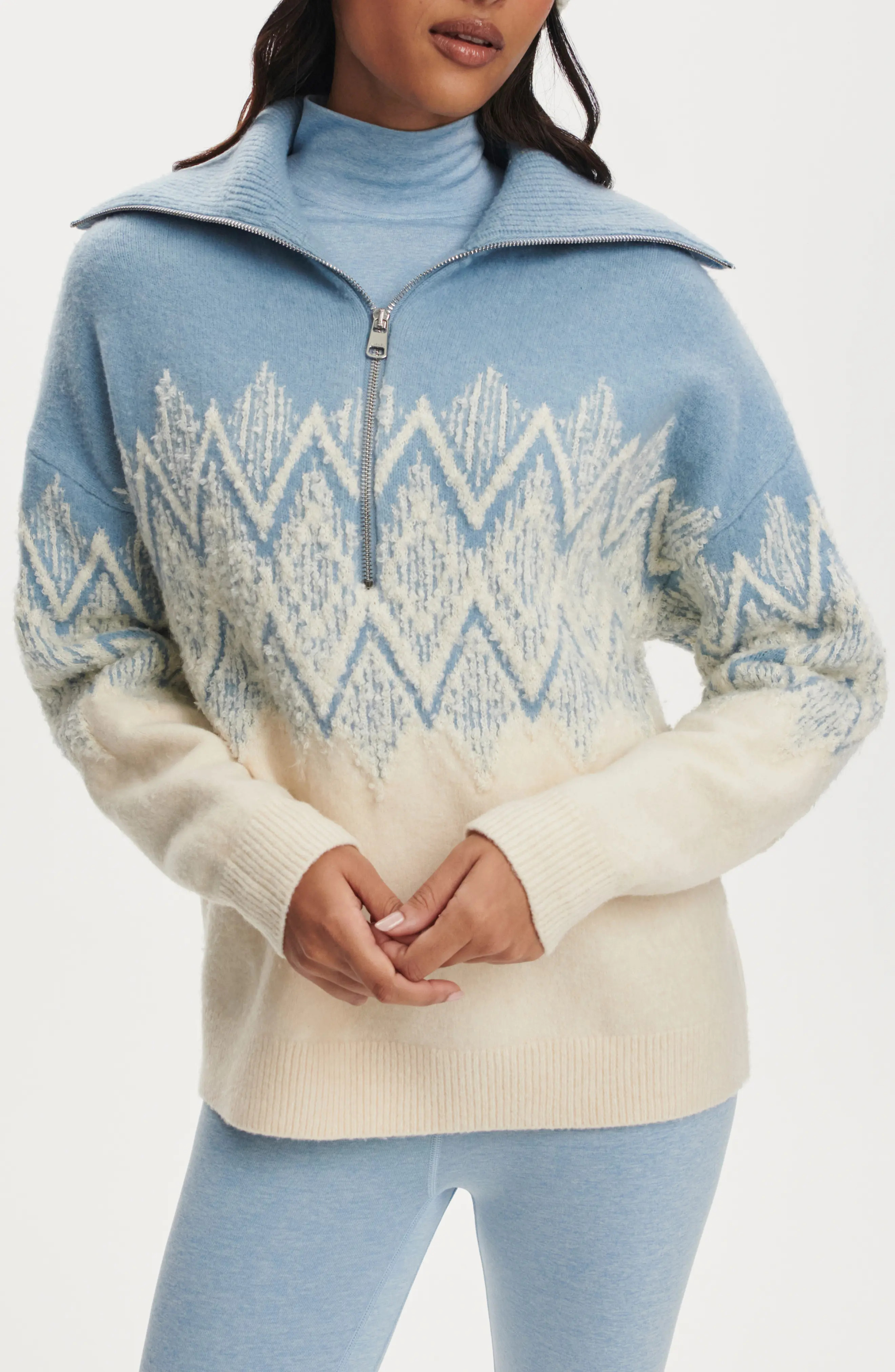 Hedda Fair Isle Half Zip Sweater (Women) | Nordstrom | Nordstrom