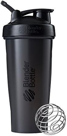 BlenderBottle Classic Shaker Bottle Perfect for Protein Shakes and Pre Workout, 28-Ounce, Black | Amazon (US)