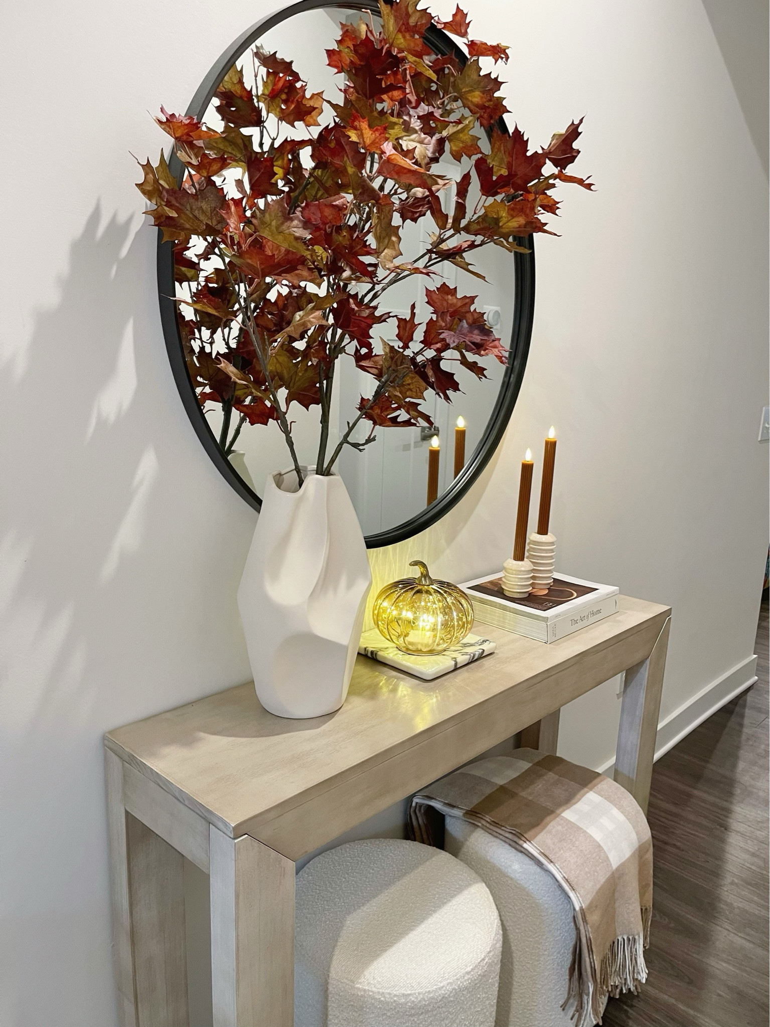 Fall console table decor 2024 

#LTKHome #LTKStyleTip #LTKFindsUnder100
