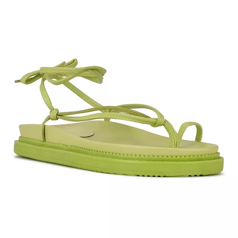 Nine West Sarest Women's Strappy Sandals, Size: 8, Green | Kohl's