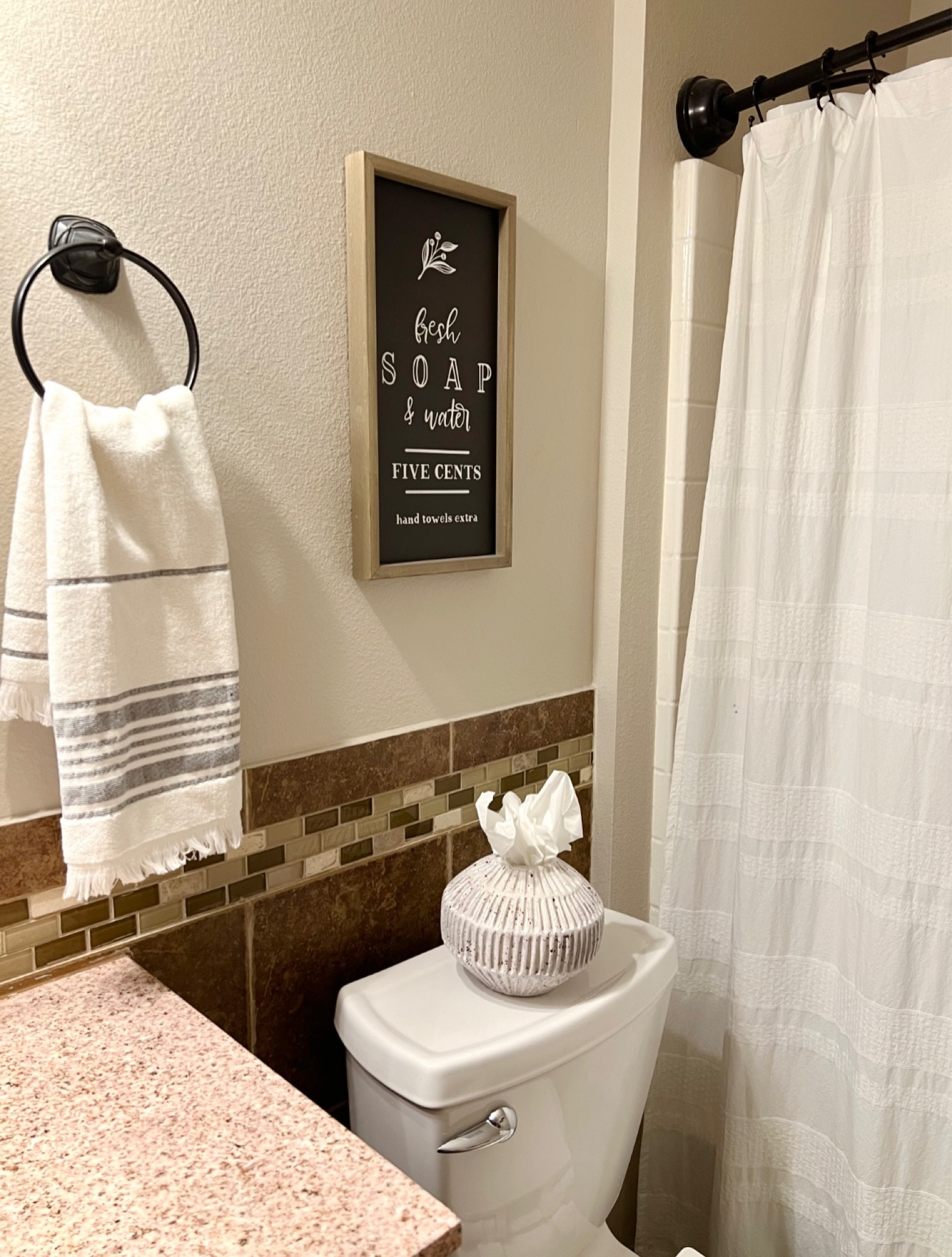 Guest bathroom, LTKhome, Bathroom decor, Studio Mcgee decor, Target home, black & white decor, Farmhouse decor, Hearth & Hand bathroom 

#LTKhome #LTKunder50 #LTKSeasonal