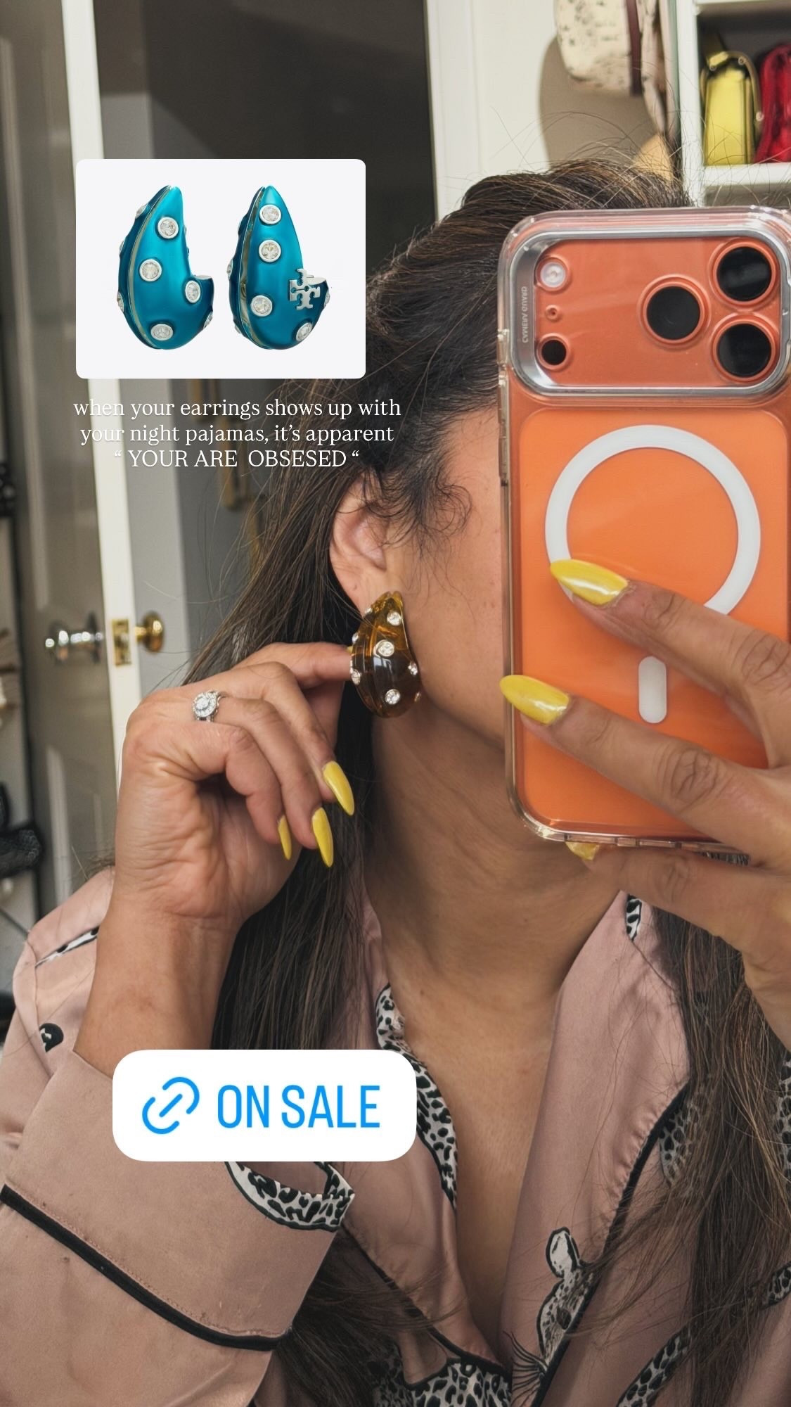 The most iconic tear drop style earrings… 