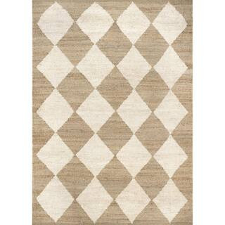 nuLOOM Maxwelle Diamond Trellis Natural 8 ft. x 10 ft. Indoor Area Rug VCSE01A-8010 - The Home De... | The Home Depot