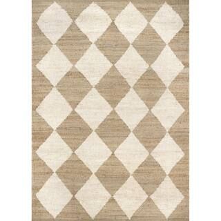 nuLOOM Maxwelle Diamond Trellis Natural 8 ft. x 10 ft. Indoor Area Rug VCSE01A-8010 - The Home De... | The Home Depot