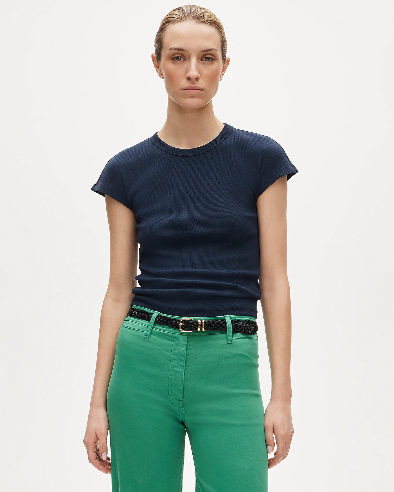 Perfect rib dolman-sleeve T-shirt | J. Crew US