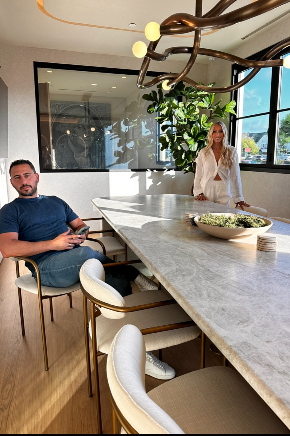 The most perfect dining chair in our new OC office! 🩷

#LTKHome #LTKStyleTip