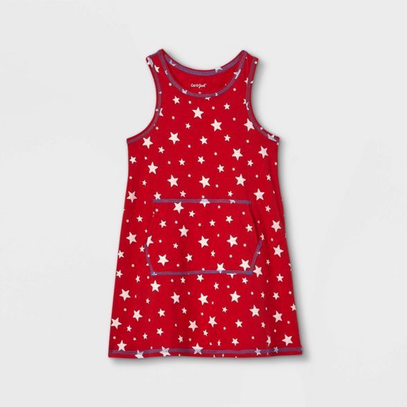 Toddler Girls' Adaptive Abdominal Access 4th of July Dress - Cat & Jack™ Red | Target