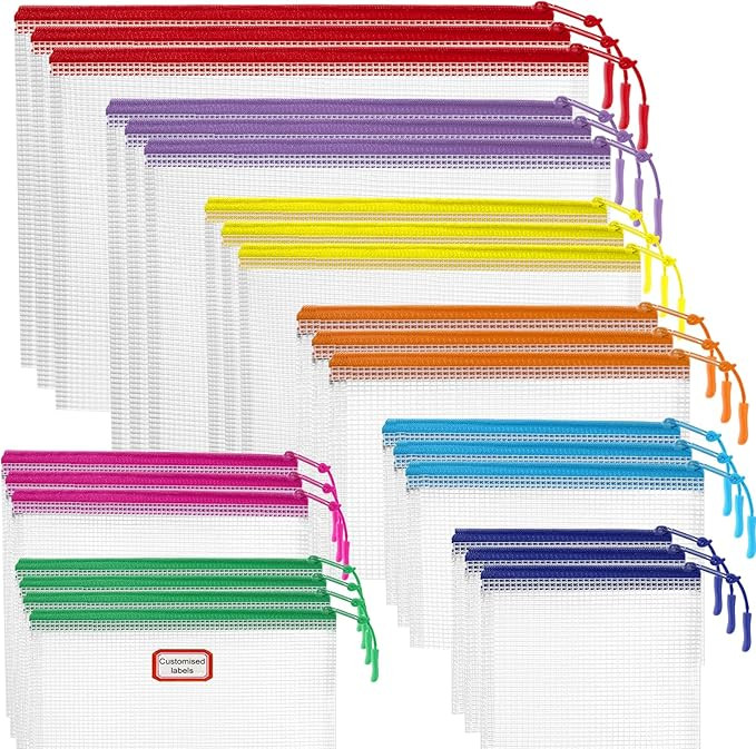 25pcs Mesh Zipper Pouch Bags for Organization and Storage,Toy Storage Bags,Zipper Pouch Suitable ... | Amazon (US)