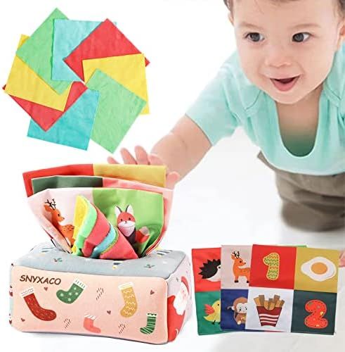 Amazon.com: SNYXACO Baby Tissue Box Toy, Montessori Toys for Babies 6-12 Months Boys & Girls Gift... | Amazon (US)