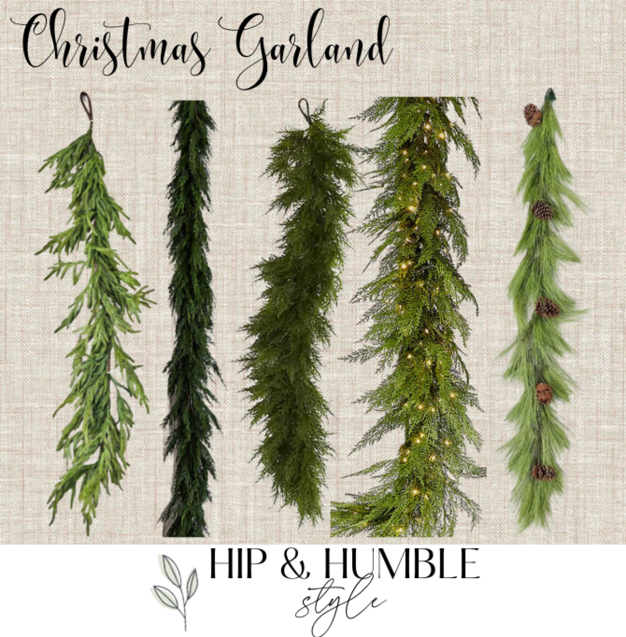 Lots of options for pretty greenery this year! Layer 2-3 different types of strands for a more natural, realistic look.

#LTKSeasonal #LTKhome #LTKHoliday