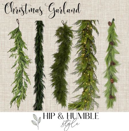 Lots of options for pretty greenery this year! Layer 2-3 different types of strands for a more natural, realistic look.

#LTKSeasonal #LTKhome #LTKHoliday