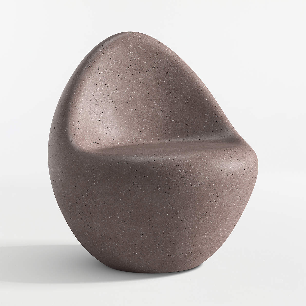 Nogu Graphite Concrete Outdoor Lounge Chair | Crate & Barrel | Crate & Barrel