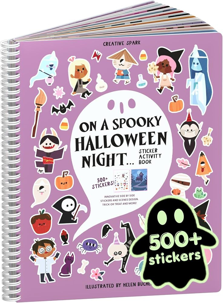 Cupkin Halloween Coloring & Sticker Activity Book | 500+ Stickers | Amazon (US)