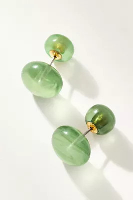 Delicate Colorful Glassy Post Earrings | Anthropologie (US)