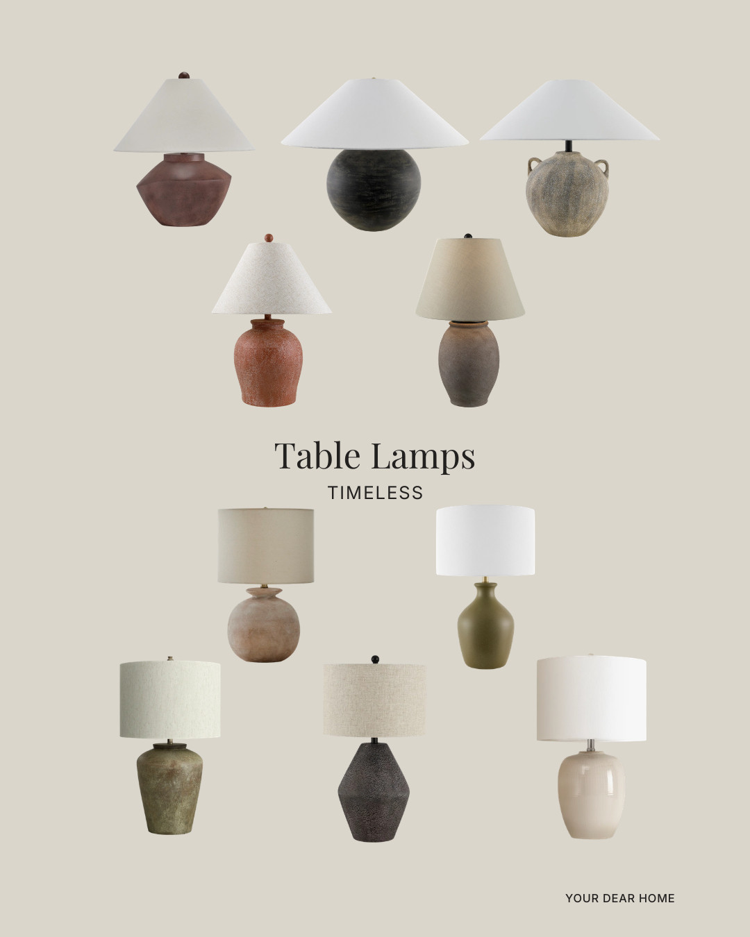 A beautiful table lamp instantly makes a space feel layered and expensive. I lean toward sculptural bases, neutral shades, and warm tones that work year-round. These are forever pieces, not trend buys. 🤍 

 #LTKHome