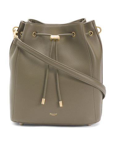 Leather Draw Top Bag | TJ Maxx