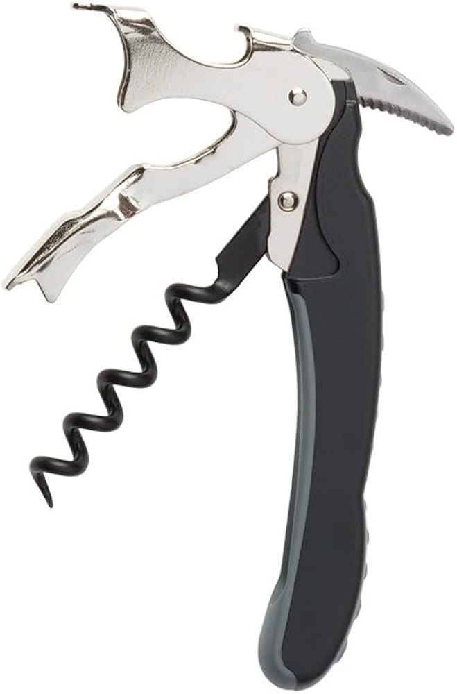 Murano Double Power waiter's corkscrew (Black) | Amazon (US)