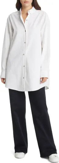 Fear of God Essentials Oversize Oxford Button-Down Cotton Shirt | Nordstrom | Nordstrom