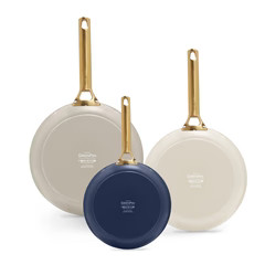 Reserve Ceramic Nonstick 8", 10" and 12" Frypan Set | Multicolor | GreenPan