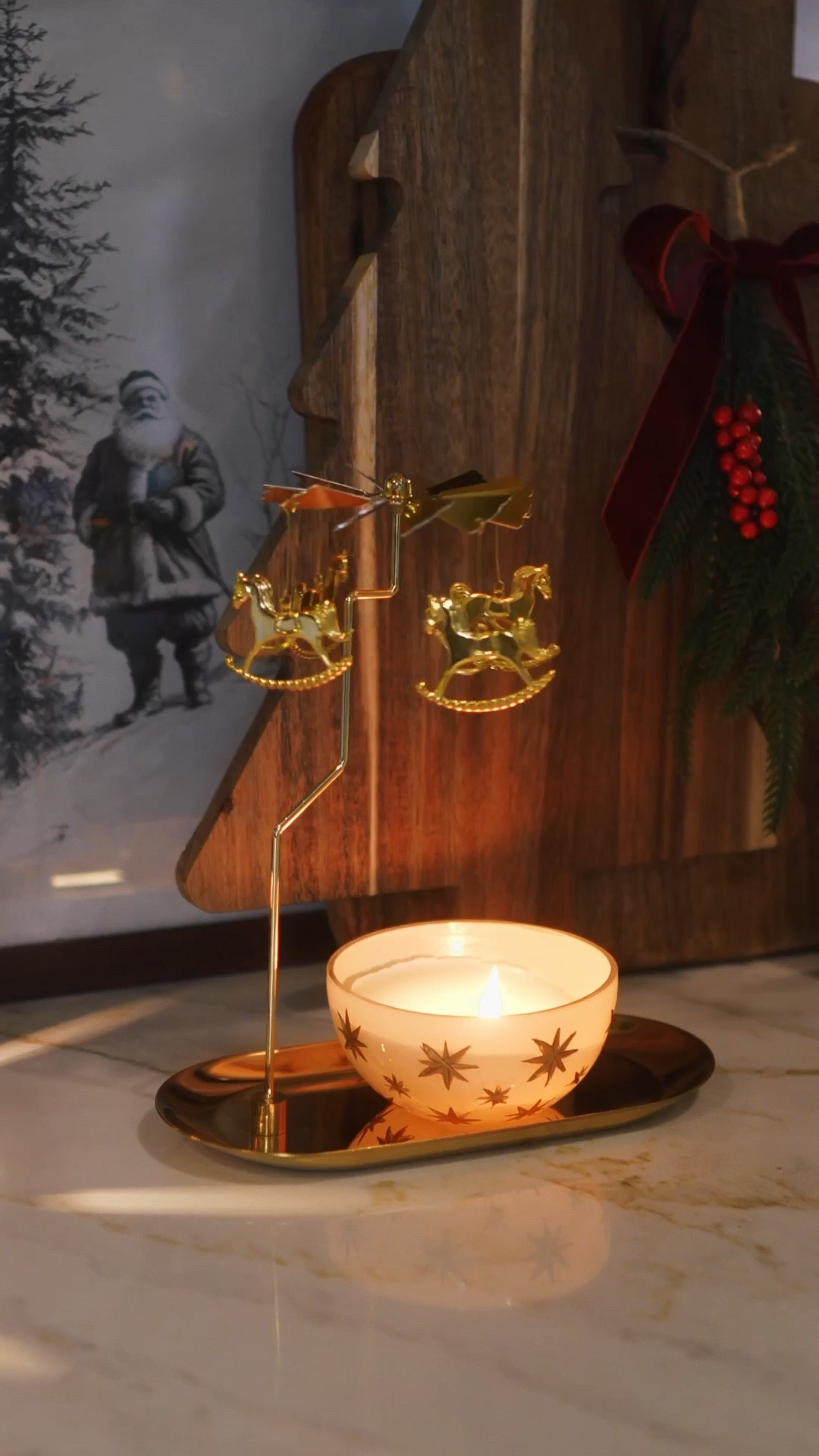 Obsessed with this carousel candle holder 🎠😍✨

#LTKSeasonal #LTKHome #LTKHoliday