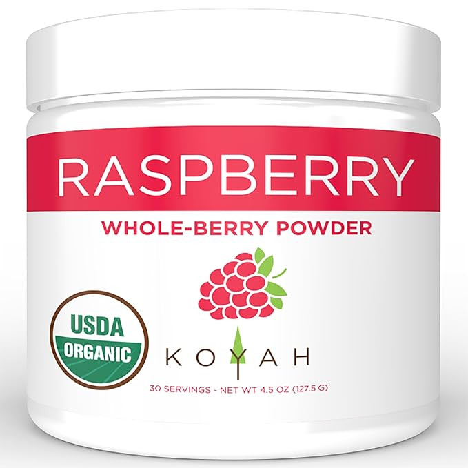 KOYAH - Organic Freeze-dried Raspberry Powder (Equivalent to 450 Raspberries): Whole-Berry Powder... | Amazon (US)