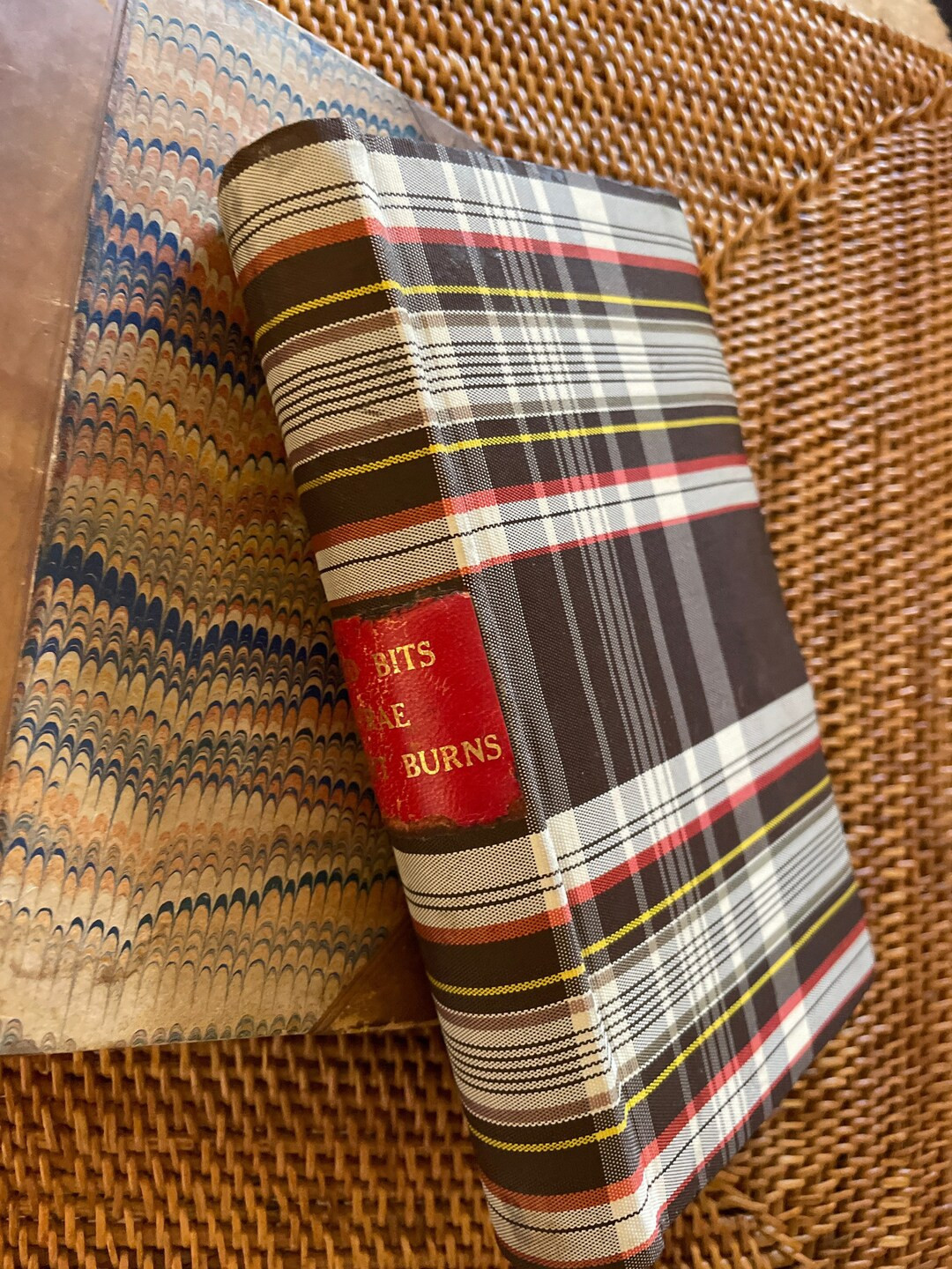 Rare VINTAGE Robert Burns PLAID Fabric Wrapped Book. “Guid Bits Frae”. Robert Burns. Scotland... | Etsy (US)