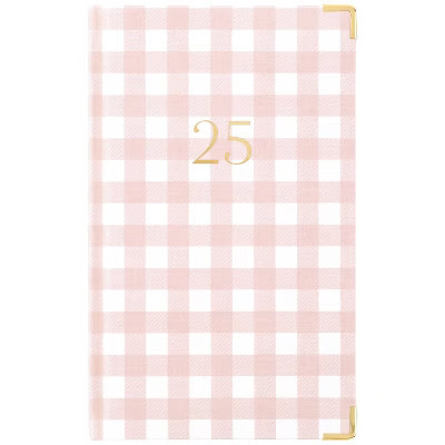 Sugar Paper Essentials 2025 Weekly/Monthly Planner 5.125"x8.188" Pink Buffalo Check: Adult Stationery, Non-Toxic, Acid-Free | Target