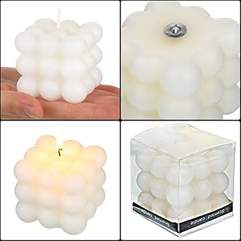 2 Pieces Bubble Cube Scented Candle Bubble Cube Soy Wax Candle Hand Poured Scented Candle Home De... | Amazon (US)