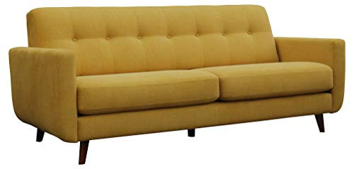 Amazon Brand – Rivet Sloane Mid-Century Modern Sofa Couch, 79.9"W, Yellow | Amazon (US)