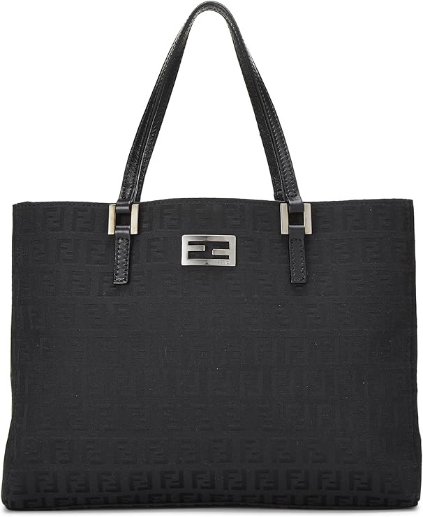 Amazon.com: Fendi, Pre-Loved Black Zucchino Canvas Tote Small, Black : Luxury Stores | Amazon (US)