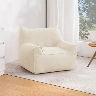 Bean Bag Chairs For Adults Cat Shaped Comfy Beanbag Chair Large Bean Bag Couch Sofa With Armrest And Filler For Living Room Bedroom | Wayfair North America